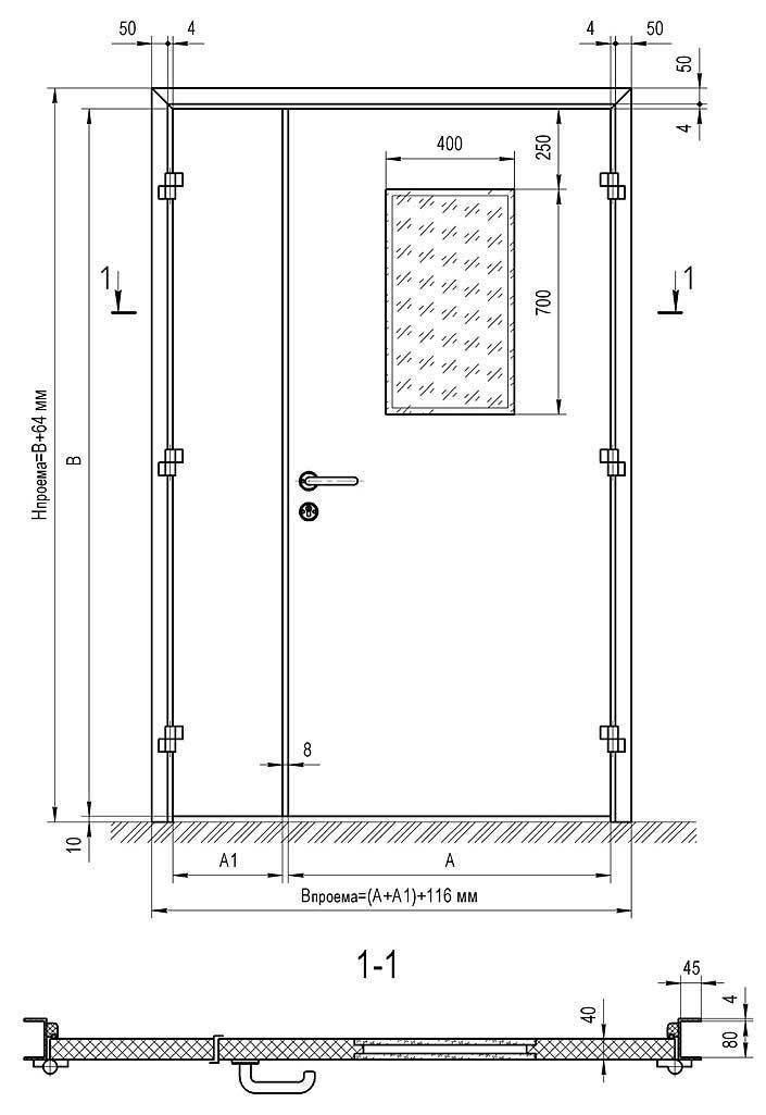Железная дверь своими руками: изготовление и установка