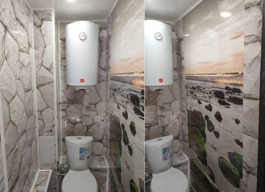 Обшивка ванной комнаты и туалета пластиковыми панелями пвх