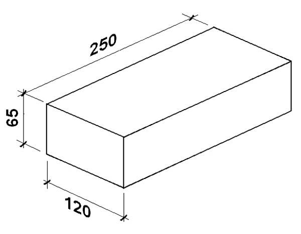 Стандартный размер белого силикатного кирпича — длина, ширина, высота