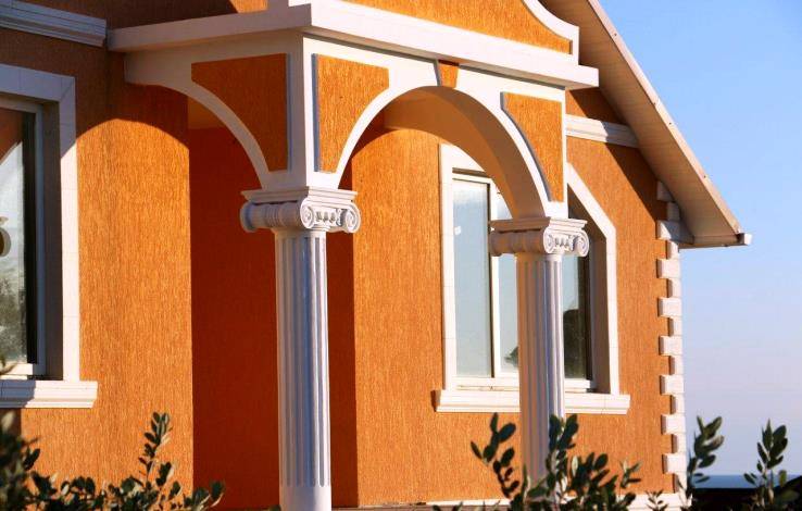 Фасадный декор из пенопласта — строй дом сам