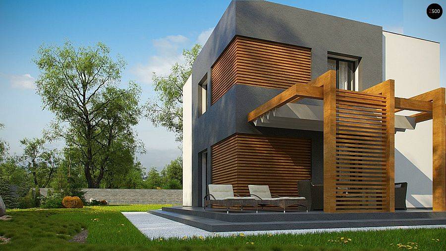 Проекты домов с дизайнами интерьера в стиле хай тек