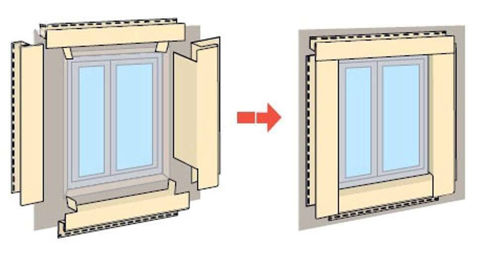Обрамление окон под сайдинг