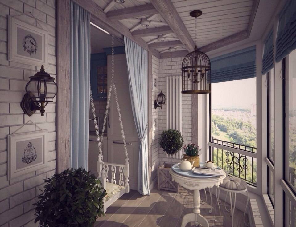 Балкон в стиле прованс: советы по оформлению и отделки с фото дизайном