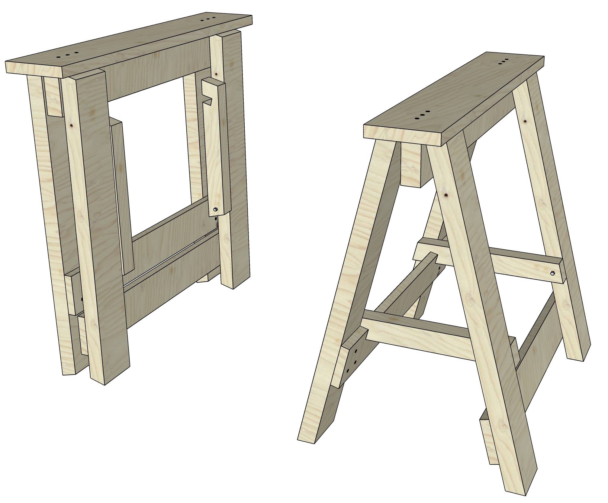 Складные столярные козлы Keter 23 sawhorse*2