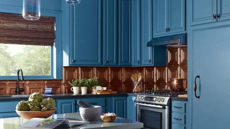 Какой краской покрасить кухонный гарнитур своими руками: состав и цветовая палитра