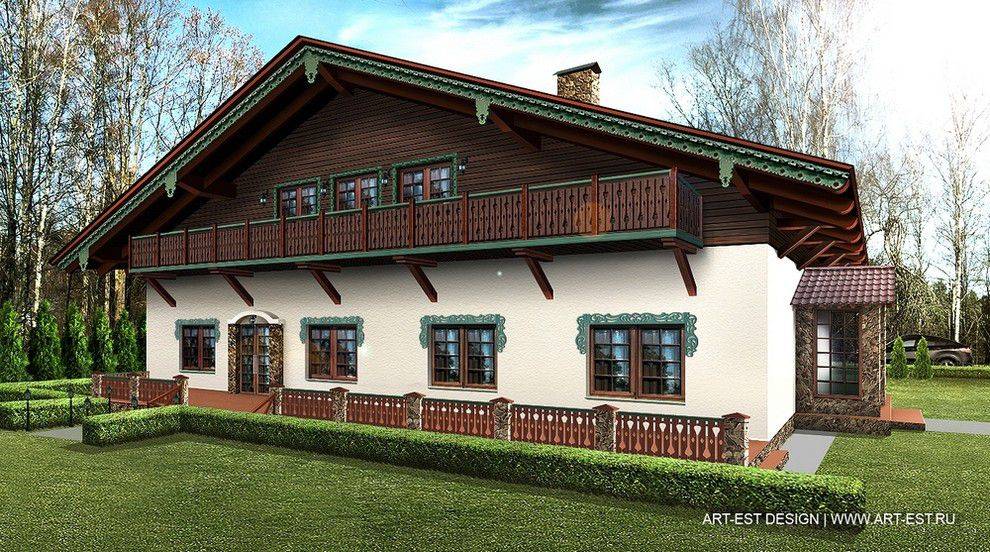 Фасад дома в стиле шале – отличительные особенности | mastera-fasada.ru | все про отделку фасада дома