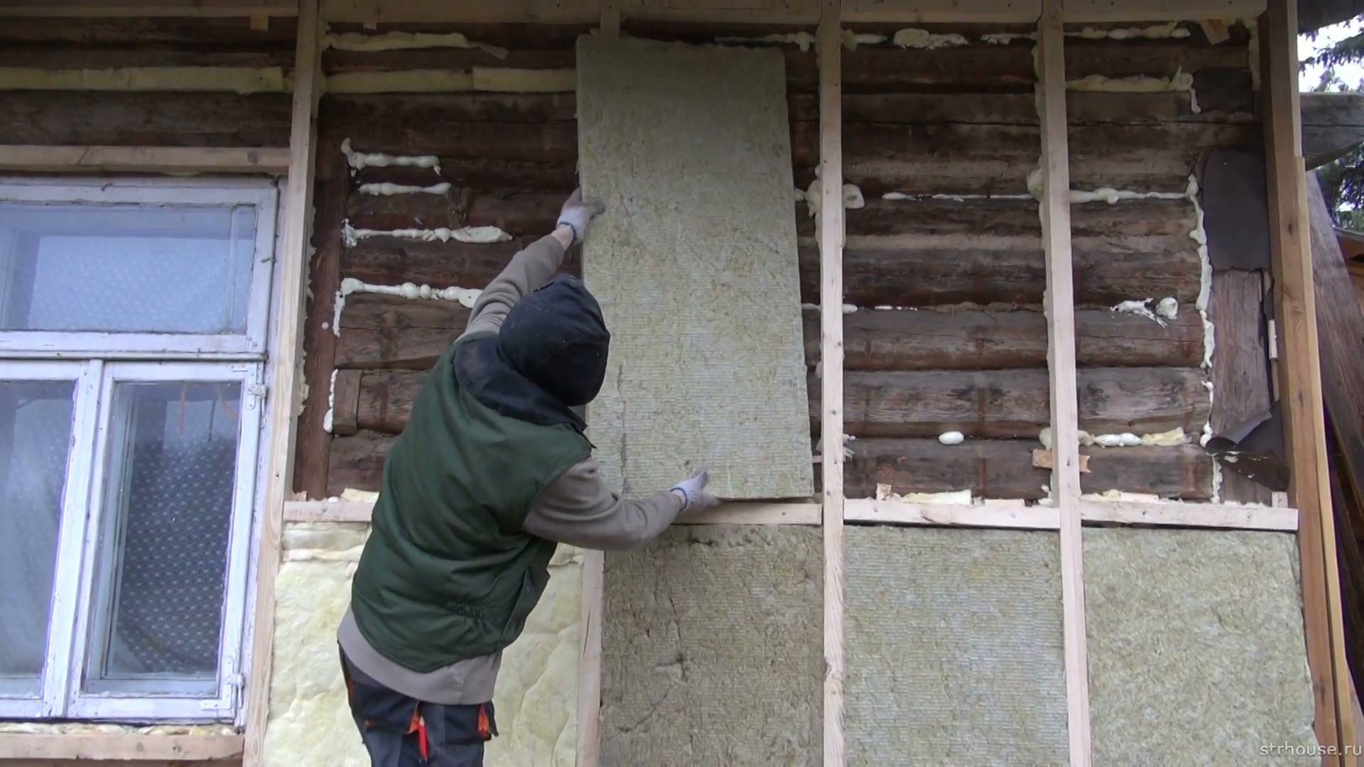 Способы утепления бревенчатого дома снаружи - ремонт и стройка