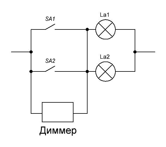 Схема диммер для светодиодных ламп