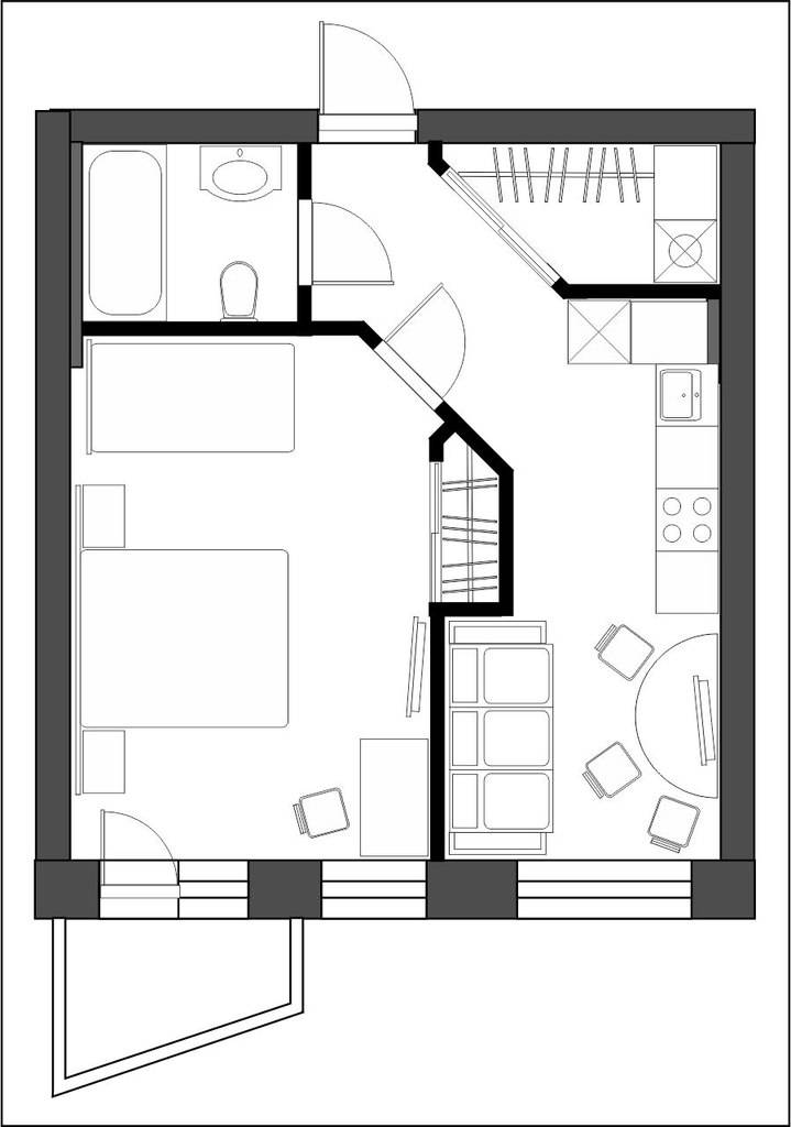 Перепланировка однокомнатной квартиры в двухкомнатную: правила и варианты - 5 лучших идей для разделения комнаты