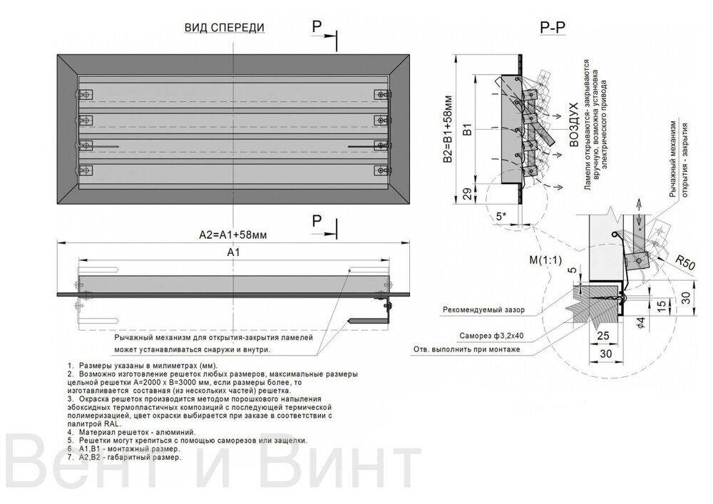 Наружные вентиляционные решетки для фасада :: syl.ru