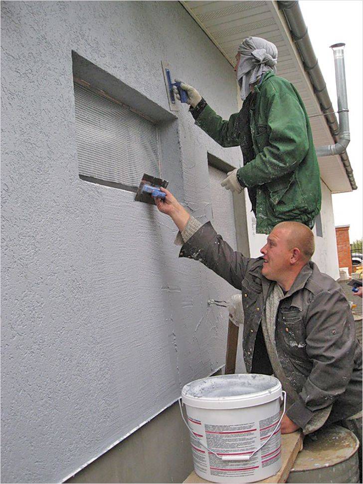 Фасадная краска по штукатурке для наружных работ, окраска стен фасада