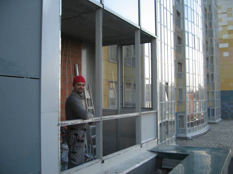 Замена холодного фасадного остекления на теплое | утепление фасада  | "оконный дизайн"