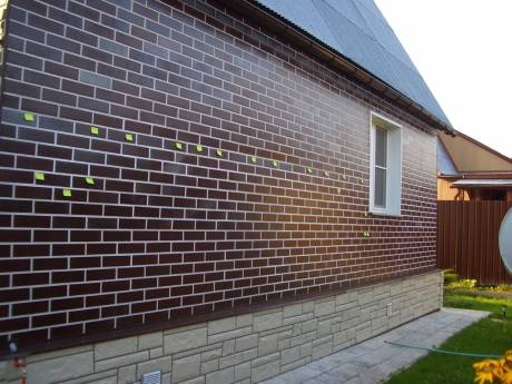 Как крепить фасадные панели под кирпич - лучшие фасады частных домов