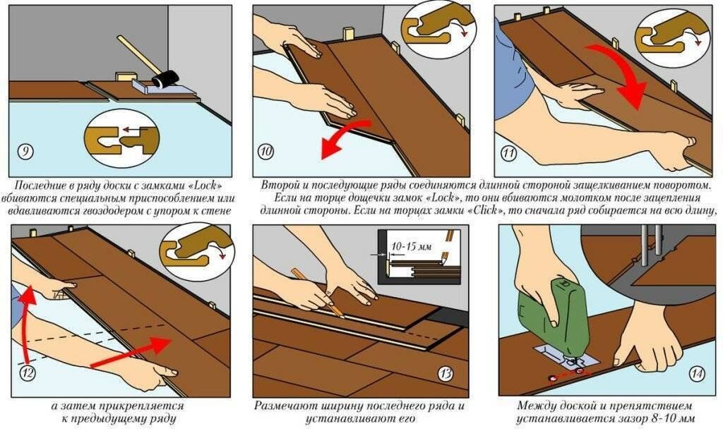 Укладка ламината своими руками: пошаговая инструкция (+ видео с пояснением)