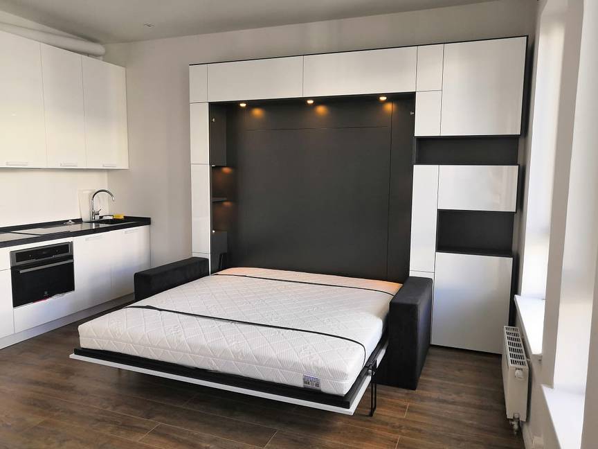 Варианты кроватей-трансформеров для однокомнатной квартиры