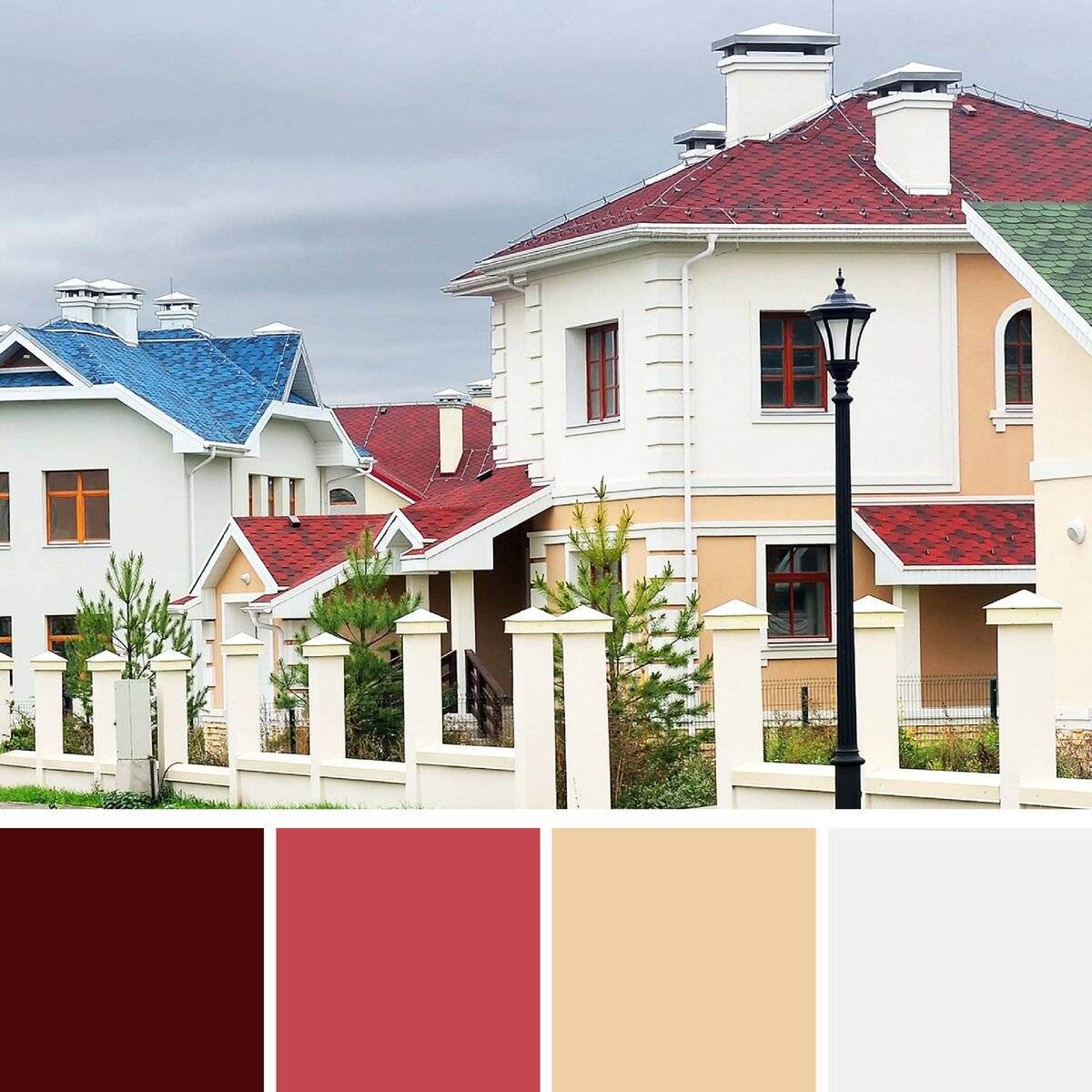 Выбор цвета для фасада дома: советы по выбору, основные принципы выбора и секреты применения фасадной краски (100 фото)