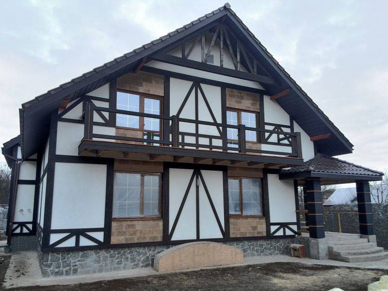 Дом в немецком стиле: технология утепления и декорирования фасада пошагово